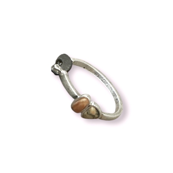 The Sak Hoop Earrings | Silver Tone | Eco-Friendly | Recycled Metal - Picture 2 of 3